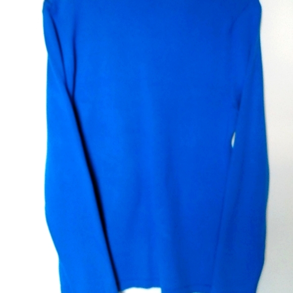 ARGYLE Blue White SWEATER V-neck Tommy Hilfiger Y2K Classy Lady Size Medium - Picture 6 of 6